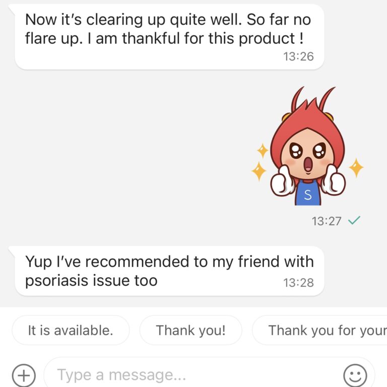 Psoriasis clear up