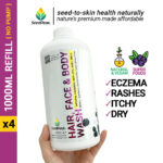 [X4] 1000ML Hair, Face & Body Wash [MB] (Refill) [HFBW-MB1000RX4]